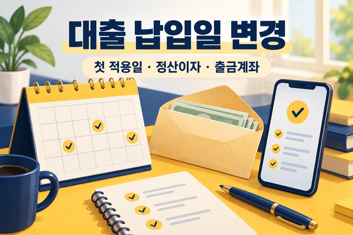 대출 납입일 변경